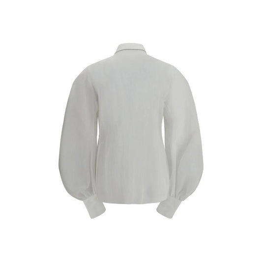 Brunello Cucinelli Weiße Baumwollbluse by Brunello Cucinelli