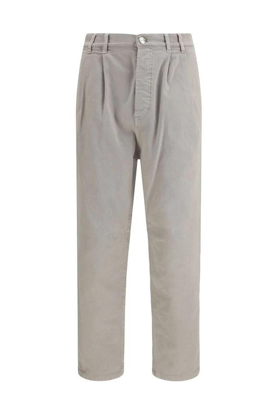 Brunello Cucinelli Cucinelli Braune Baumwoll-Freizeithose by Brunello Cucinelli Cucinelli