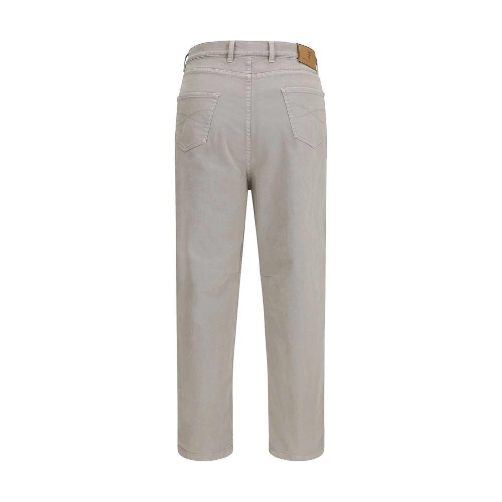 Brunello Cucinelli Braune Baumwoll-Freizeithose by Brunello Cucinelli
