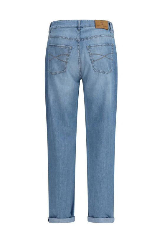 Brunello Cucinelli Blaue Jeans aus Baumwolle im Relaxed Fit by Brunello Cucinelli
