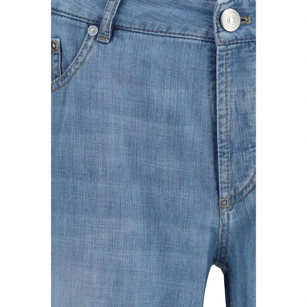 Brunello Cucinelli Blaue Jeans aus Baumwolle im Relaxed Fit by Brunello Cucinelli