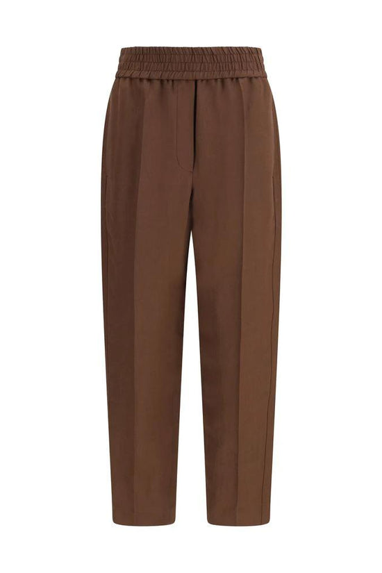 Brunello Cucinelli Cucinelli Braune Freizeithose aus Viskose by Brunello Cucinelli Cucinelli