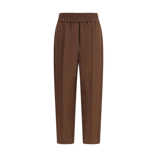Brunello Cucinelli Cucinelli Braune Freizeithose aus Viskose by Brunello Cucinelli Cucinelli
