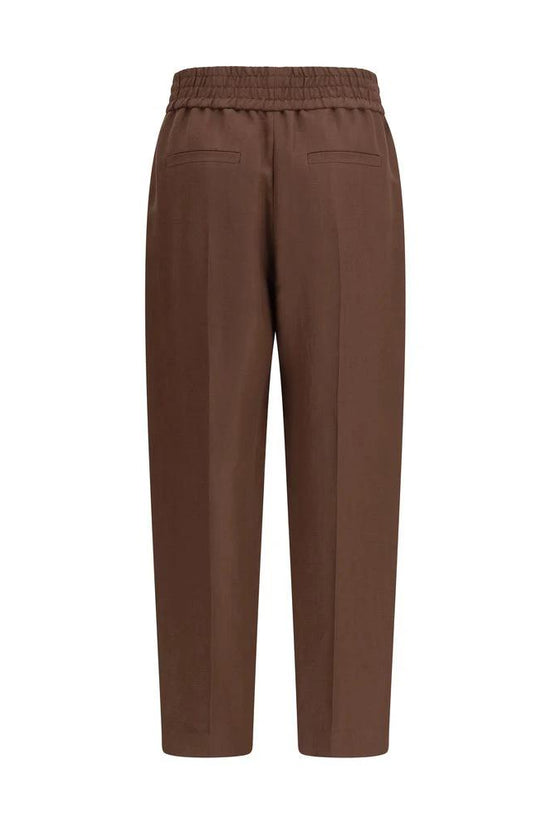 Brunello Cucinelli Braune Freizeithose aus Viskose by Brunello Cucinelli