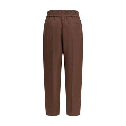 Brunello Cucinelli Braune Freizeithose aus Viskose by Brunello Cucinelli