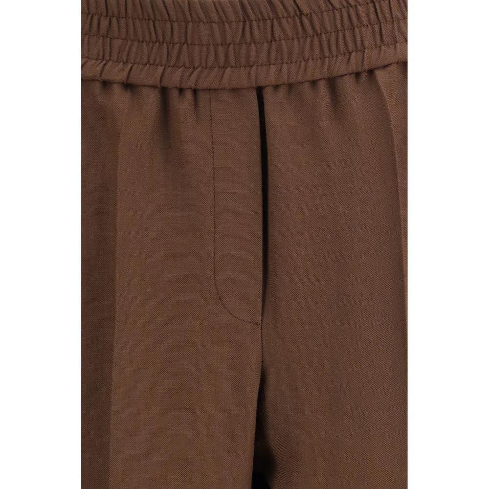 Brunello Cucinelli Braune Freizeithose aus Viskose by Brunello Cucinelli