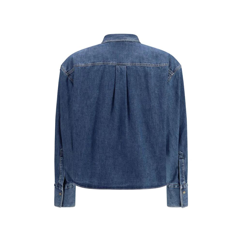 Brunello Cucinelli Blaues Denim-Hemd by Brunello Cucinelli