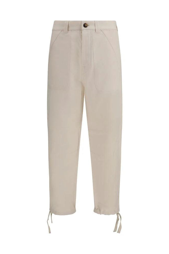 Brunello Cucinelli Cucinelli Beige Leinen Casual Hose by Brunello Cucinelli Cucinelli