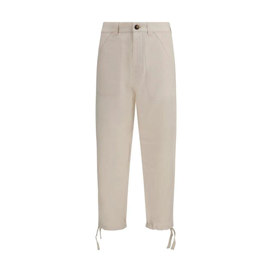 Brunello Cucinelli Cucinelli Beige Leinen Casual Hose by Brunello Cucinelli Cucinelli