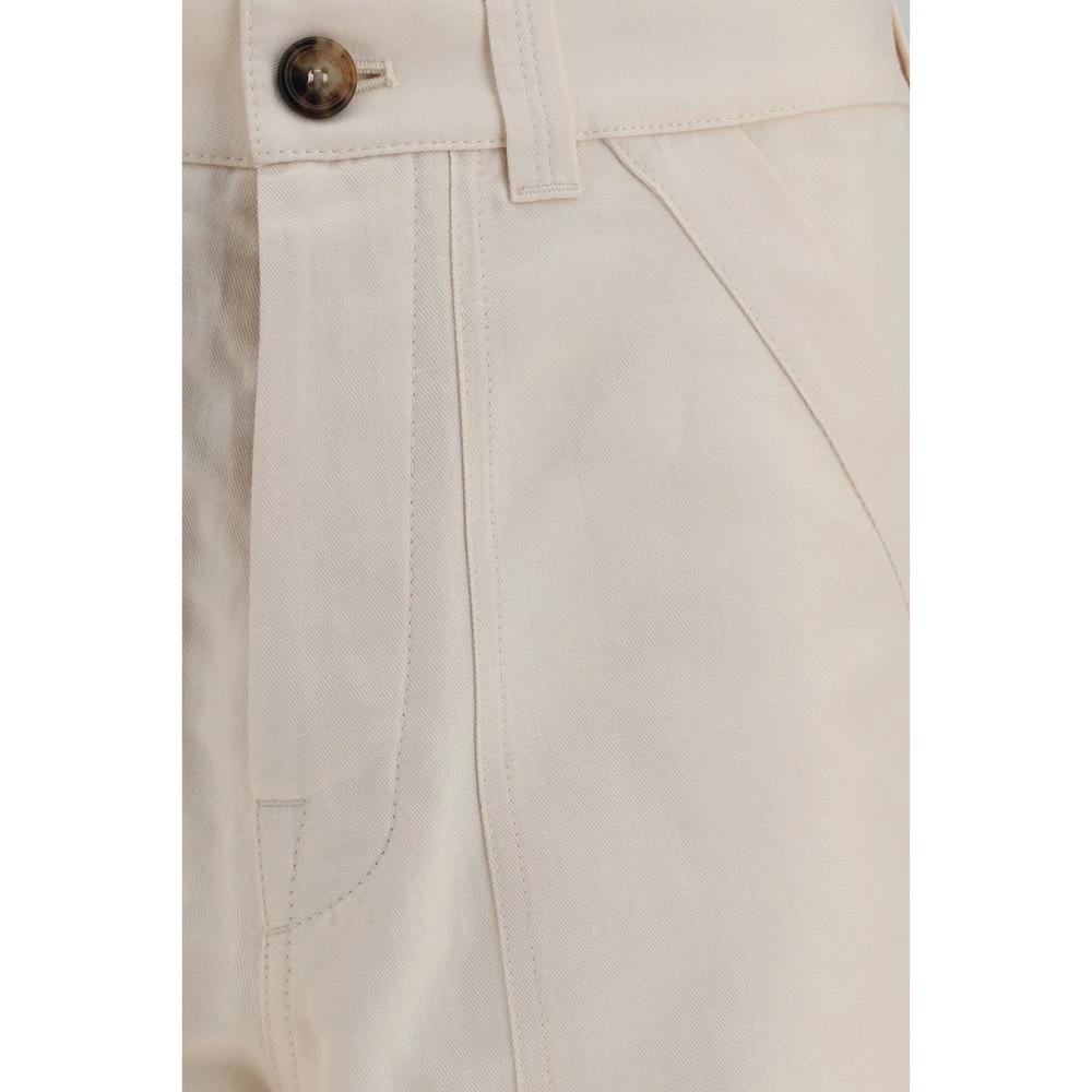 Brunello Cucinelli Beige Leinen Casual Hose by Brunello Cucinelli
