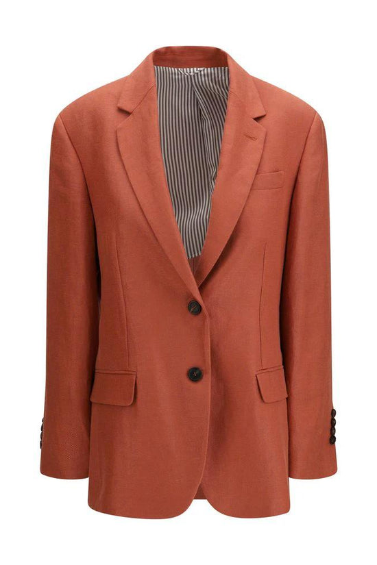 Brunello Cucinelli Cucinelli Mehrfarbiger Leinenblazer by Brunello Cucinelli Cucinelli