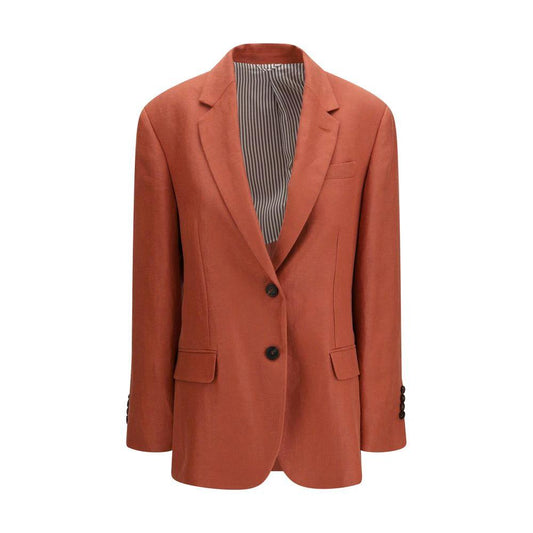 Brunello Cucinelli Cucinelli Mehrfarbiger Leinenblazer by Brunello Cucinelli Cucinelli