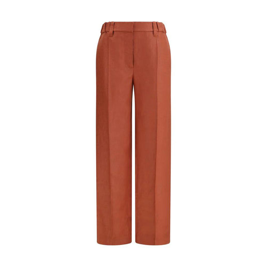 Brunello Cucinelli Cucinelli Multicolor Linen Casual Pants by Brunello Cucinelli Cucinelli