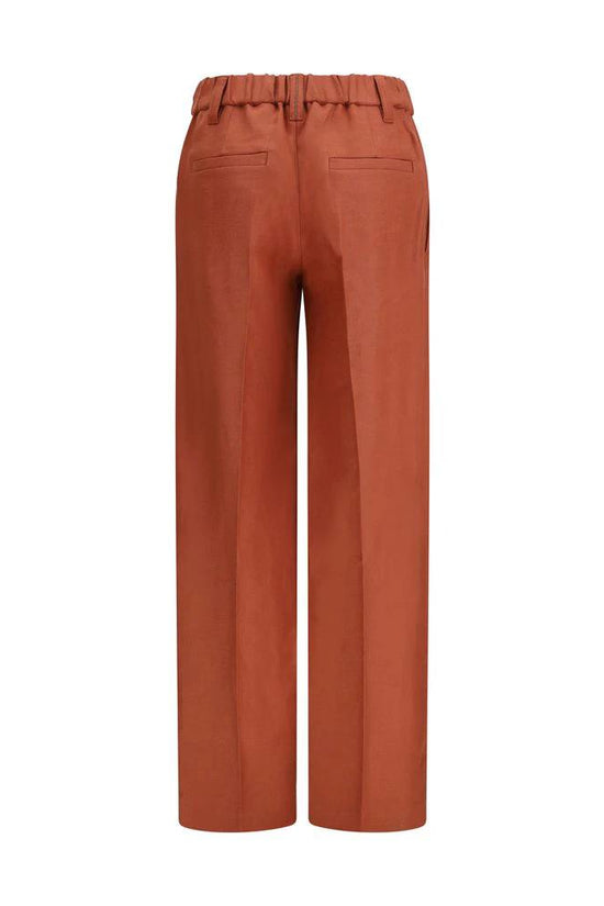 Brunello Cucinelli Multicolor Linen Casual Pants by Brunello Cucinelli