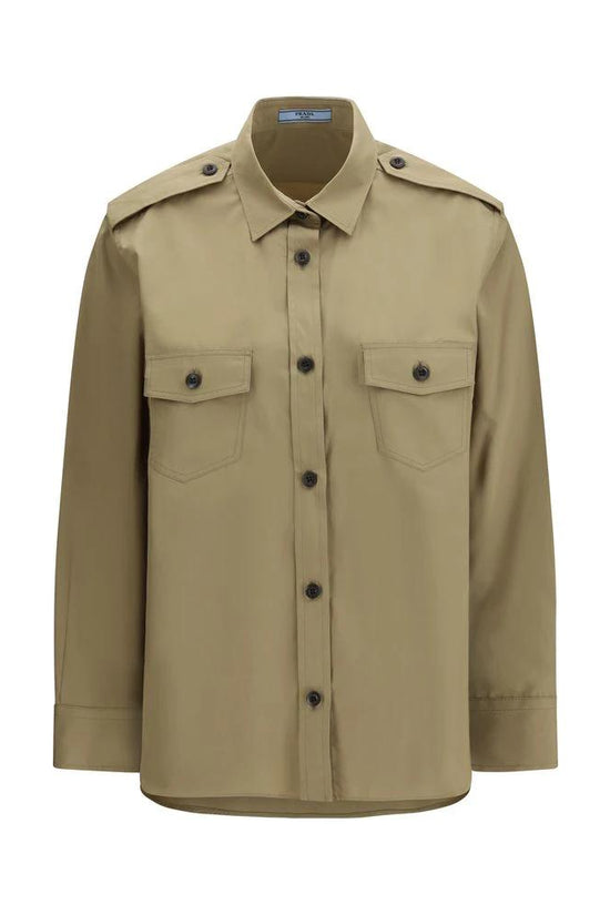 Prada Beige Cotton Shirt by Prada