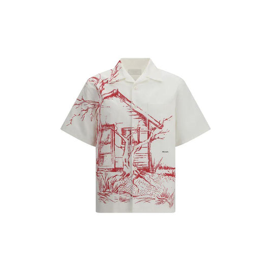 Prada Weißes Baumwollhemd by Prada