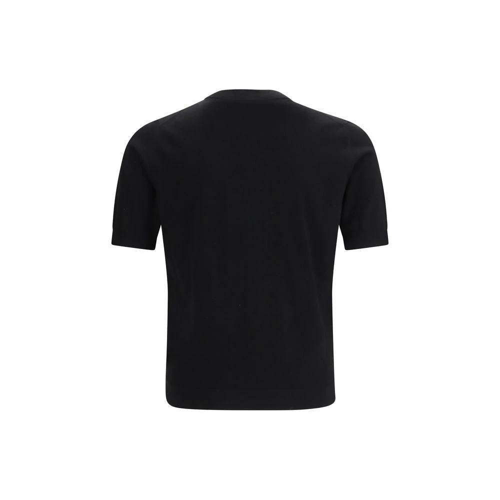 Prada Schwarzes Baumwoll-T-Shirt by Prada