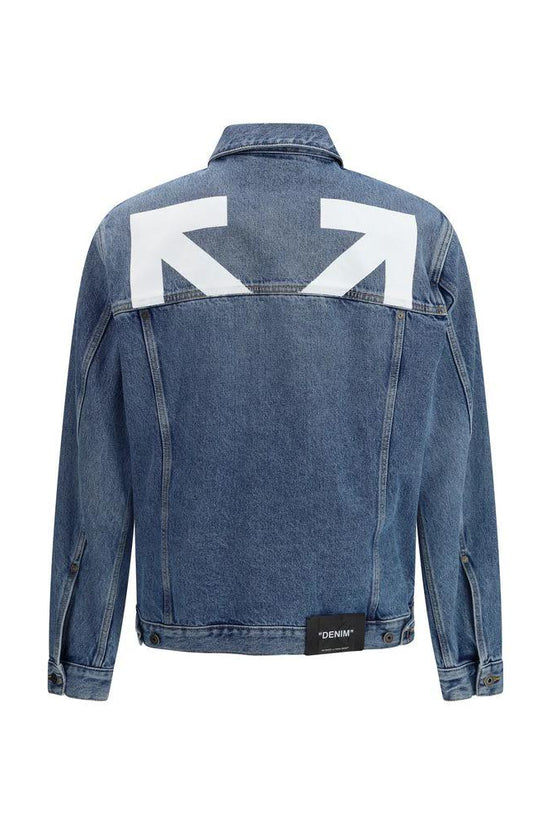 Off-White Blaue Baumwoll-Denimjacke by Off-White
