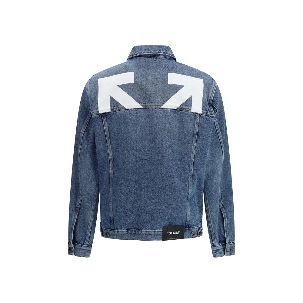 Off-White Blaue Baumwoll-Denimjacke by Off-White