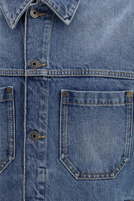 Off-White Blaue Baumwoll-Denimjacke by Off-White