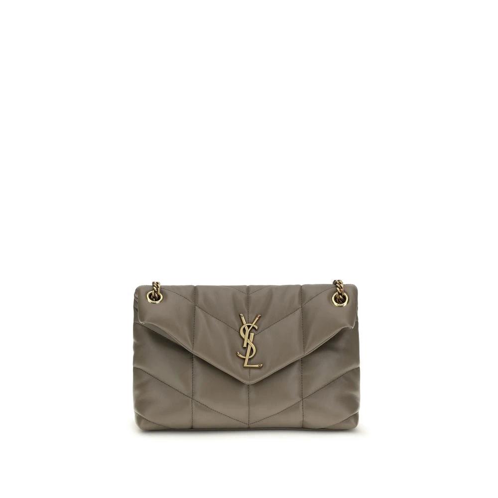 Saint Laurent Graue Lammleder-Schultertasche by Saint Laurent