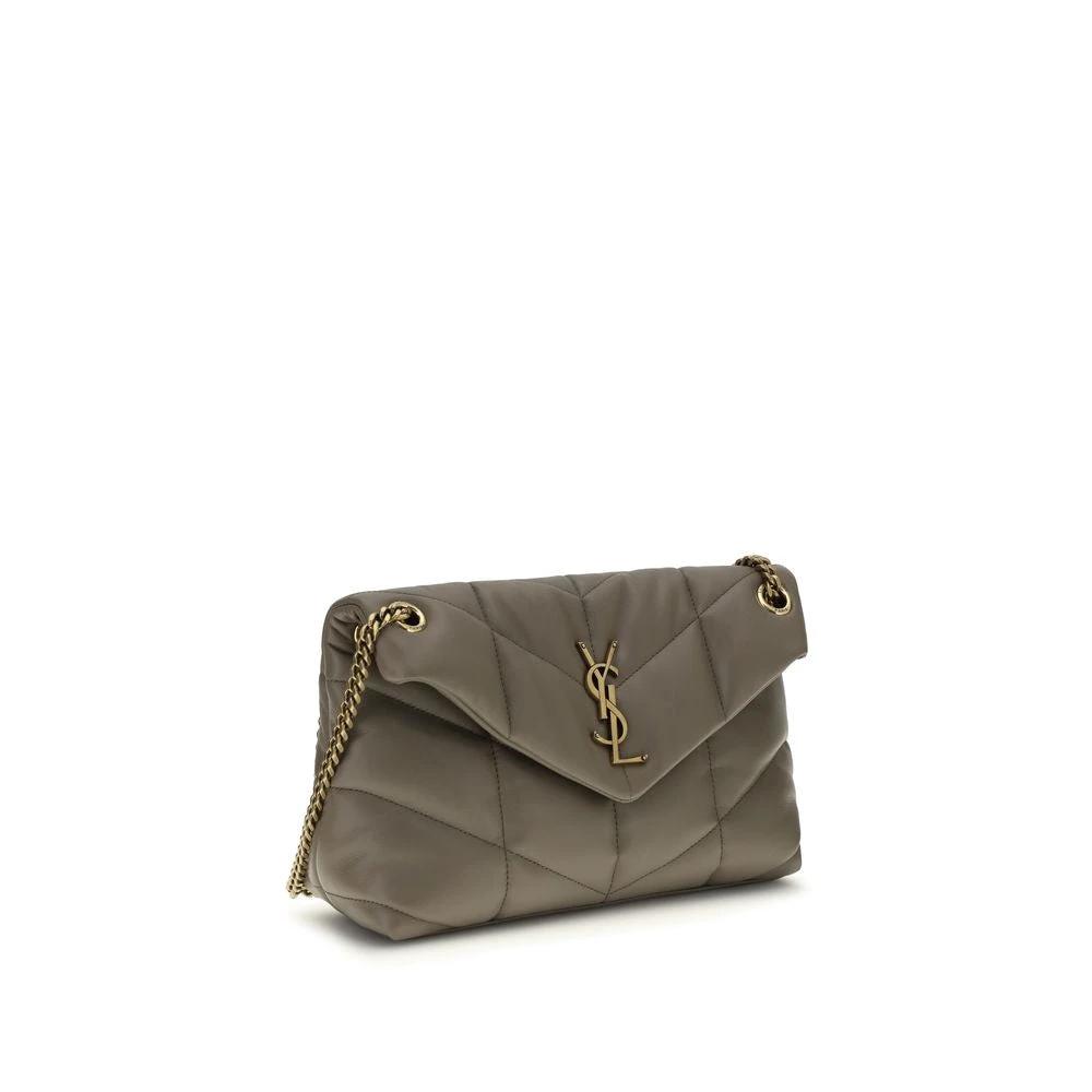 Saint Laurent Graue Lammleder-Schultertasche by Saint Laurent