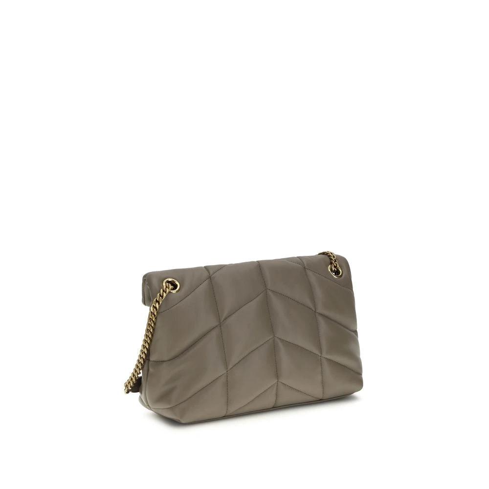 Saint Laurent Graue Lammleder-Schultertasche by Saint Laurent