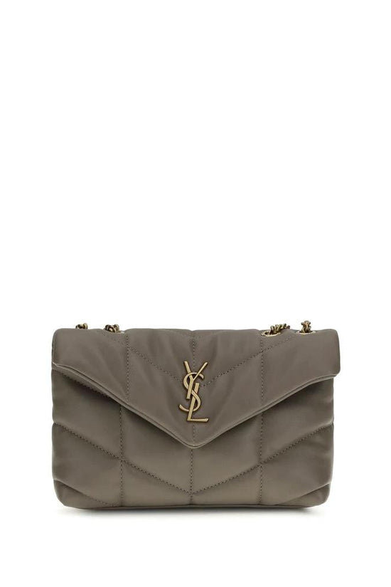 Saint Laurent Graue Lammleder Schultertasche Ovis Aries Aries by Saint Laurent
