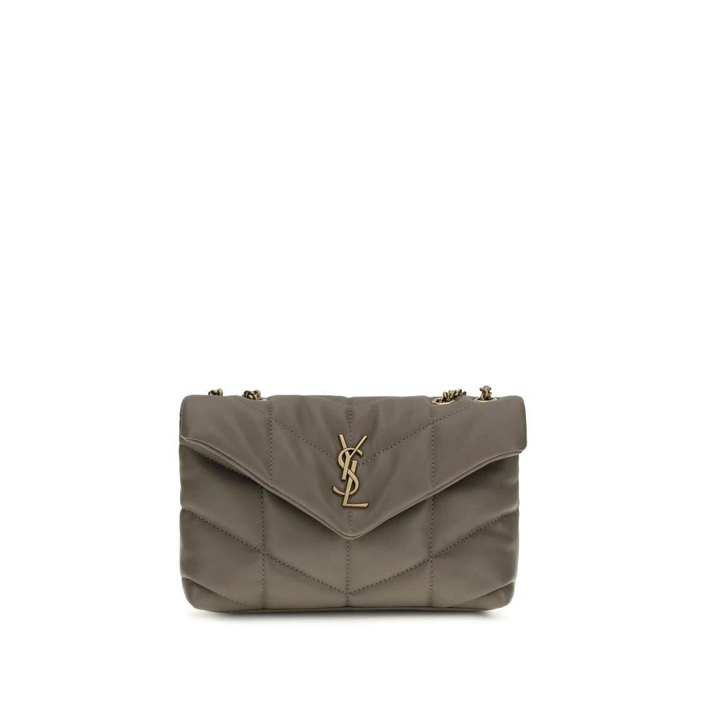Saint Laurent Graue Lammleder Schultertasche Ovis Aries Aries by Saint Laurent
