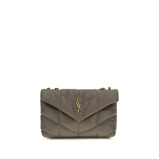 Saint Laurent Graue Lammleder Schultertasche Ovis Aries Aries by Saint Laurent
