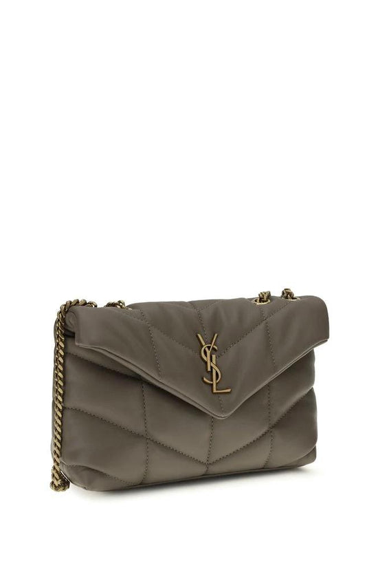 Saint Laurent Graue Lammleder Schultertasche Ovis Aries Aries by Saint Laurent