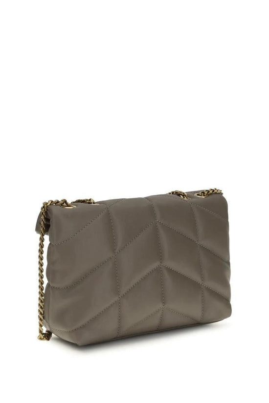 Saint Laurent Graue Lammleder Schultertasche Ovis Aries Aries by Saint Laurent