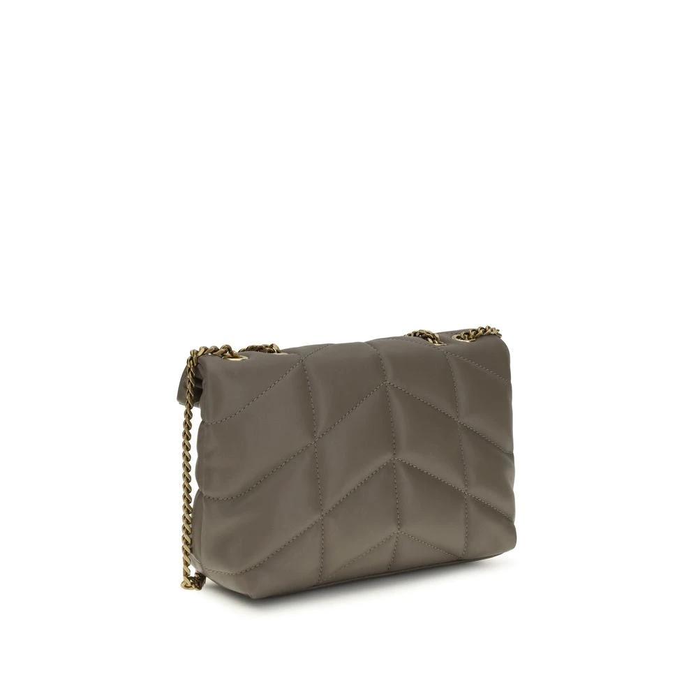 Saint Laurent Graue Lammleder Schultertasche Ovis Aries Aries by Saint Laurent