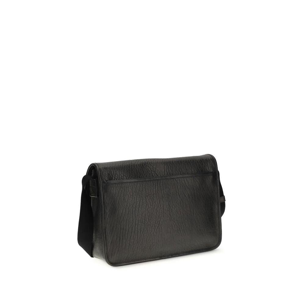 Saint Laurent Schwarzes Kalbsleder Bos Taurus Portemonnaie by Saint Laurent