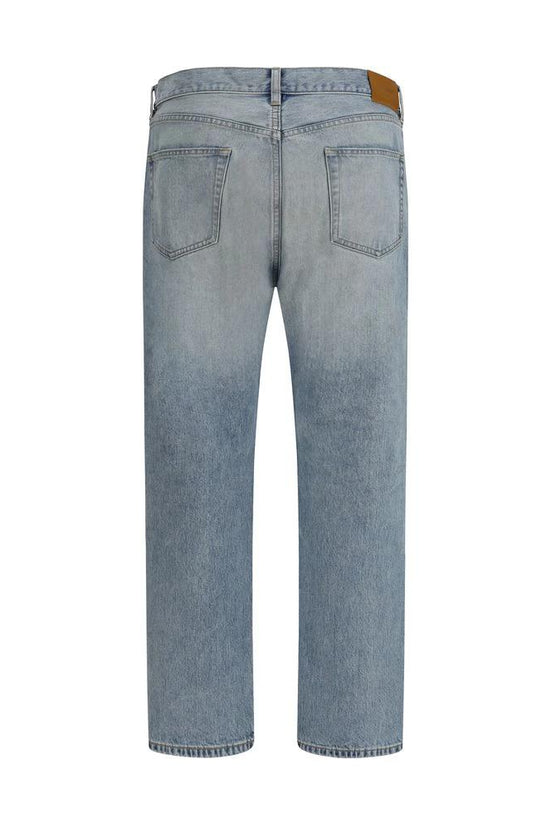 Saint Laurent Blaue Baumwoll-Jeans mit geradem Bein by Saint Laurent