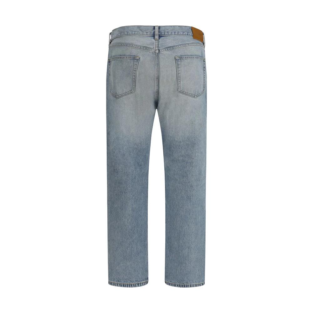 Saint Laurent Blaue Baumwoll-Jeans mit geradem Bein by Saint Laurent