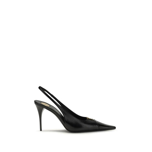 Saint Laurent Schwarze Pumps aus Kalbsleder Bos Taurus mit hohem Absatz by Saint Laurent