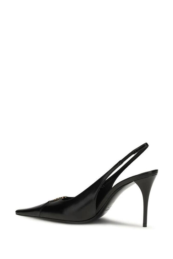 Saint Laurent Schwarze Pumps aus Kalbsleder Bos Taurus mit hohem Absatz by Saint Laurent