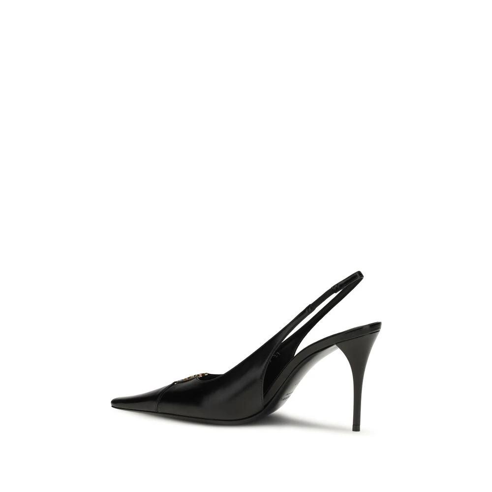 Saint Laurent Schwarze Pumps aus Kalbsleder Bos Taurus mit hohem Absatz by Saint Laurent