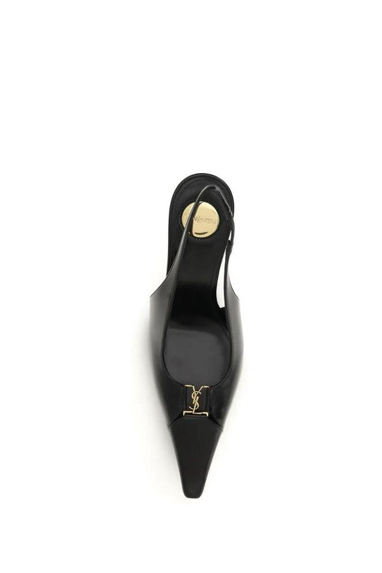 Saint Laurent Schwarze Pumps aus Kalbsleder Bos Taurus mit hohem Absatz by Saint Laurent