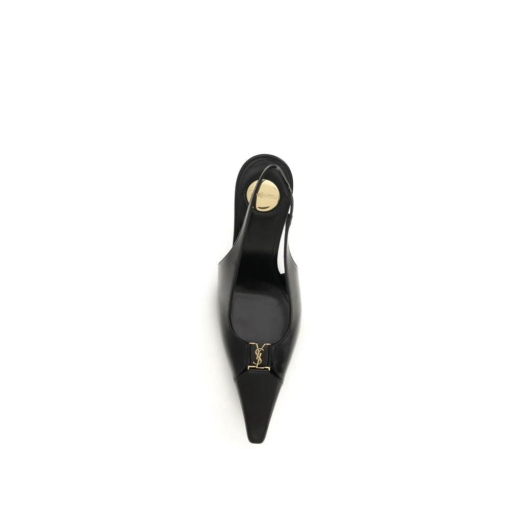 Saint Laurent Schwarze Pumps aus Kalbsleder Bos Taurus mit hohem Absatz by Saint Laurent