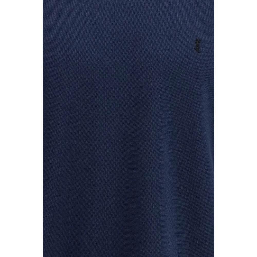 Saint Laurent Blaues Baumwoll-T-Shirt by Saint Laurent