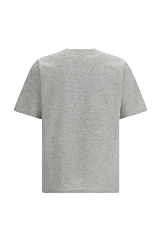 Saint Laurent Graues Baumwoll-T-Shirt by Saint Laurent
