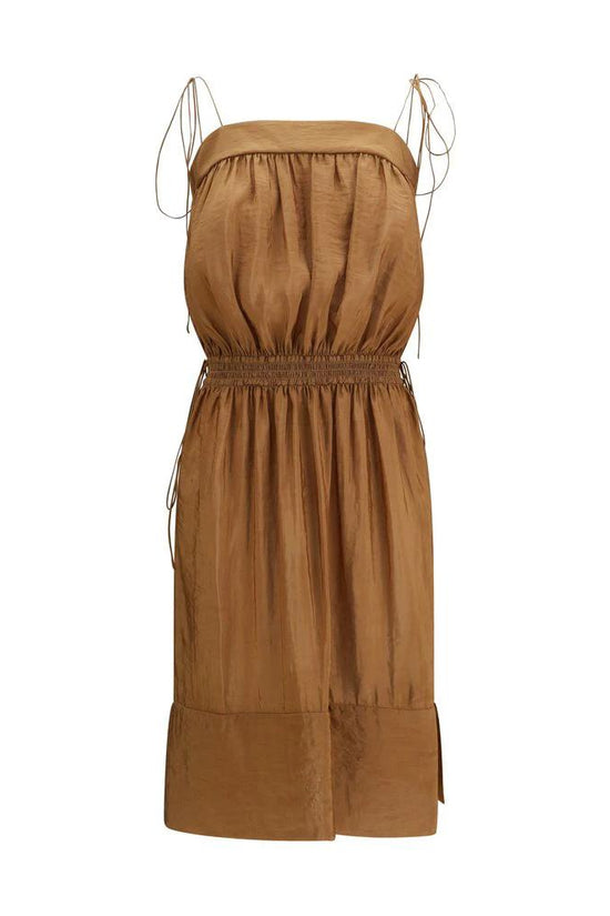 Saint Laurent Beiges Polyester Freizeitkleid by Saint Laurent