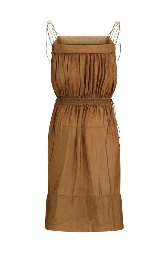 Saint Laurent Beiges Polyester Freizeitkleid by Saint Laurent