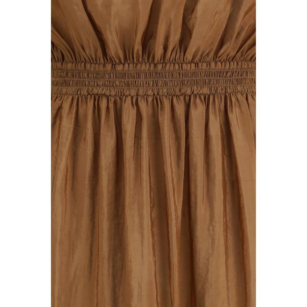 Saint Laurent Beiges Polyester Freizeitkleid by Saint Laurent