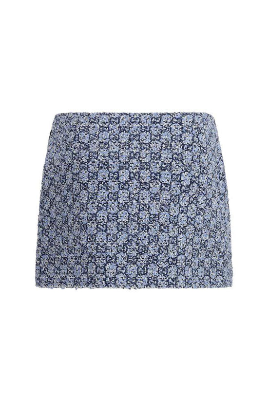 Gucci Blaue Baumwoll-Minirock by Gucci