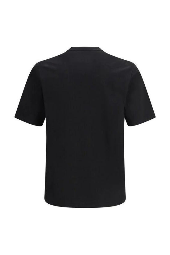 Saint Laurent Schwarzes Baumwoll-T-Shirt by Saint Laurent