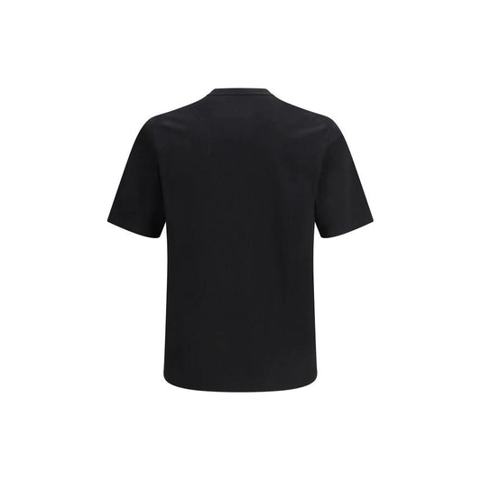 Saint Laurent Schwarzes Baumwoll-T-Shirt by Saint Laurent