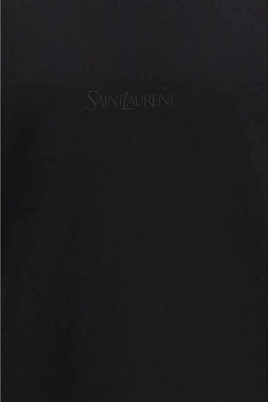 Saint Laurent Schwarzes Baumwoll-T-Shirt by Saint Laurent